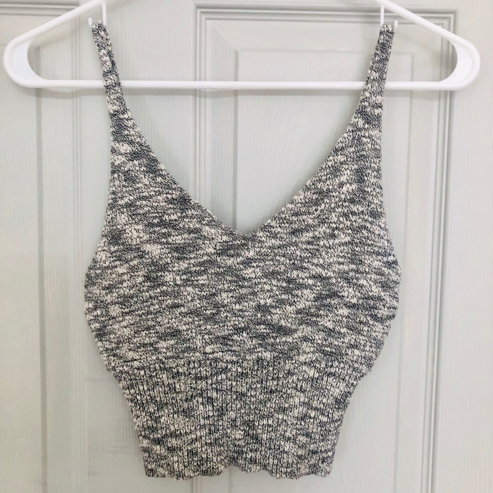 Lightly Used Heather Grey Knit Crop Top!